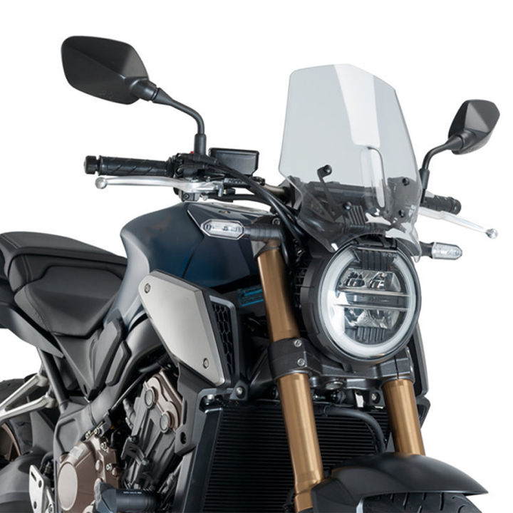 Windschutzscheibe Für Honda CB125R/CB250R/CB300R (2018–2023) – Doppelblasen-Design, Leichter Rauch