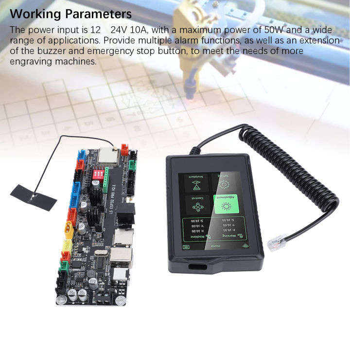 Engraving Machine Main Board Dual Core 32 Bit CPU 12-24V 10A Engraver ...