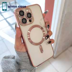 CASE MAG CHROME MAGNETIC LENSPRO FOR IPHONE 15 15PRO 15PROMAX 14 14PRO 14PROMAX 13 13PRO 13PROMAX EC-011