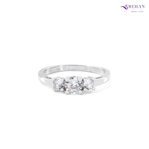 MEILYN Cincin Lapis Emas Mata Baris 3 Aksesoris Wanita All Series