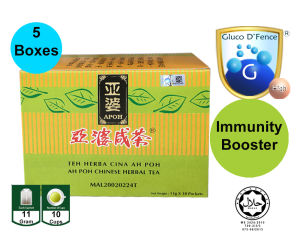 Bundle of 5 boxes APOH Chinese Herbal Tea (10teabags per box) - Immunity Against Flu | Nice Taste