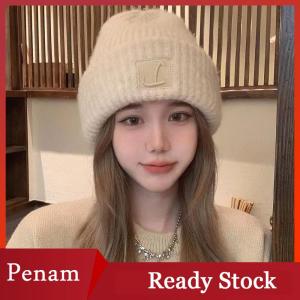 [PAM] Solid Color Hats Autumn Winter Warm Cap For Women Girls Simple Outdoors Warm Caps Fashion Versatile Daily Casual Caps Gifts