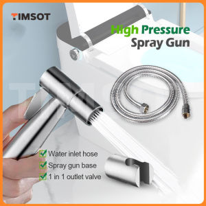 TIMSOT Pressurize Bidet Spray Shower Toilet Sprayer Flushing Washer Bathroom Pressurized Bidet