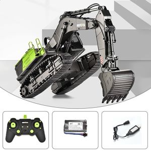 New Version1/14 Huina1593 RC Alloy Excavator Construction Toy 22ch Remote Control Truck RC Upgraded Version