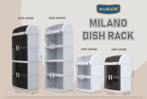 Naiba Lemari Piring Rak Piring Plastik Dishrack NANDOS MILANO Dish Rack BAGUS MURAH
