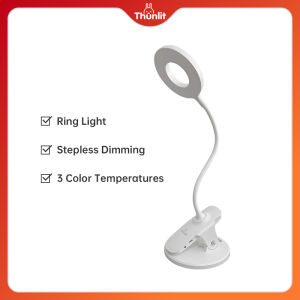 Đèn LED Thunlit Clip USB 1250mAh có thể sạc lại vô cấp Dimmable 3 Nhiệt độ màu Đèn vòng