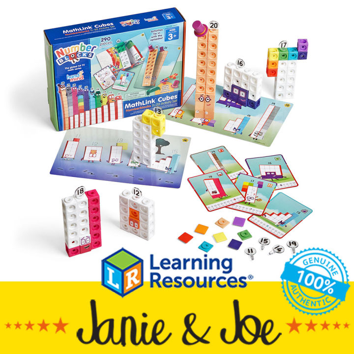 LEARNING RESOURCES Numberblocks MathLink Cubes 11-20 Activity Set by ...