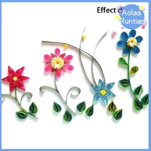 Aolaa 120Pcs/set Paper Quilling Strips Set 5mm 53cm Paper For Craft DIY Quilling Tool