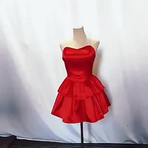 1997 Bộ phim anime kinh dị "The Room of the Unfailing Virtue" cosplay Đầm dạ hội đỏ Fumie cos Váy