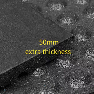 Rubber gym mats High Density EPDM Rubber Tile Mat With Connector 30mm / 50mm Extra Thickness Sound Proof Gym Flooring