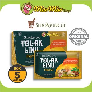 Sidomuncul TOLAK LINU HERBAL (Sido Muncul Tolak Angin Linu - Jamu Pegal Linu & Nyeri Sendi) Box isi 5 sachets