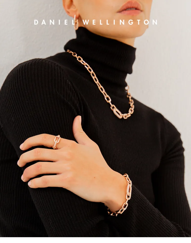 Daniel Wellington Crystal Link Ring Rose Gold Silver Gold
