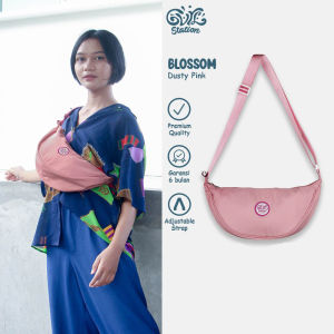 ATVA - Tas Selempang Wanita Tas Slingbag Puff Blossom Series Dusty Pink