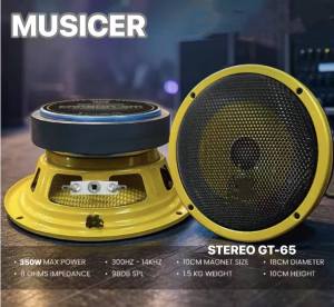 MUSICER STEREO GT-45/GT-55/GT-65 Professional Midrange Bullet Speaker 150W-350W For Videoke / Karaoke