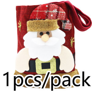 (1 Piece/bag) 20cm Christmas Handbag Christmas Eve Apple Bag Holiday Decoration Creative Gift Bag DIY