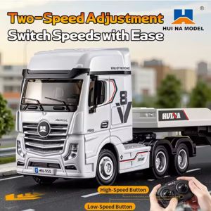 HuiNa 1/64 RC Flatbed Tractor Truck 9900 12 Channel Proportional 4WD