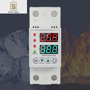 【New Arrival】 Electrical Surge and Voltage Drop Protector 40A 63A Relay Overcurrent Limit Device for Safe Power Supply