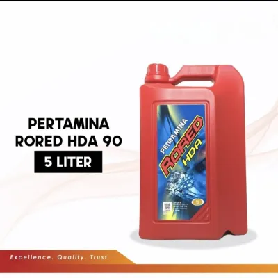 Pertamina Rored HDA SAE 90 5 Liter API GL-5 Oli Transmisi Manual Perseneleng Gardan Pelumas Roda Gigi Hypoid Spiral Original