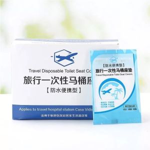 Disposable Waterproof Toilet Bowl Seat Cover Public Toilet Pregnancy Travel Camping Trip Mat Pad Cushion