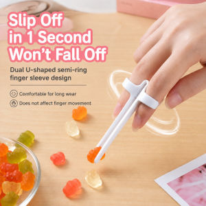 Snack Clip No-Dirty-Hands Snack Tongs Finger Chopsticks Crisps Grabber Gamers Snacking Tongs Chips Picker Tool Multifunctional Hands-Free