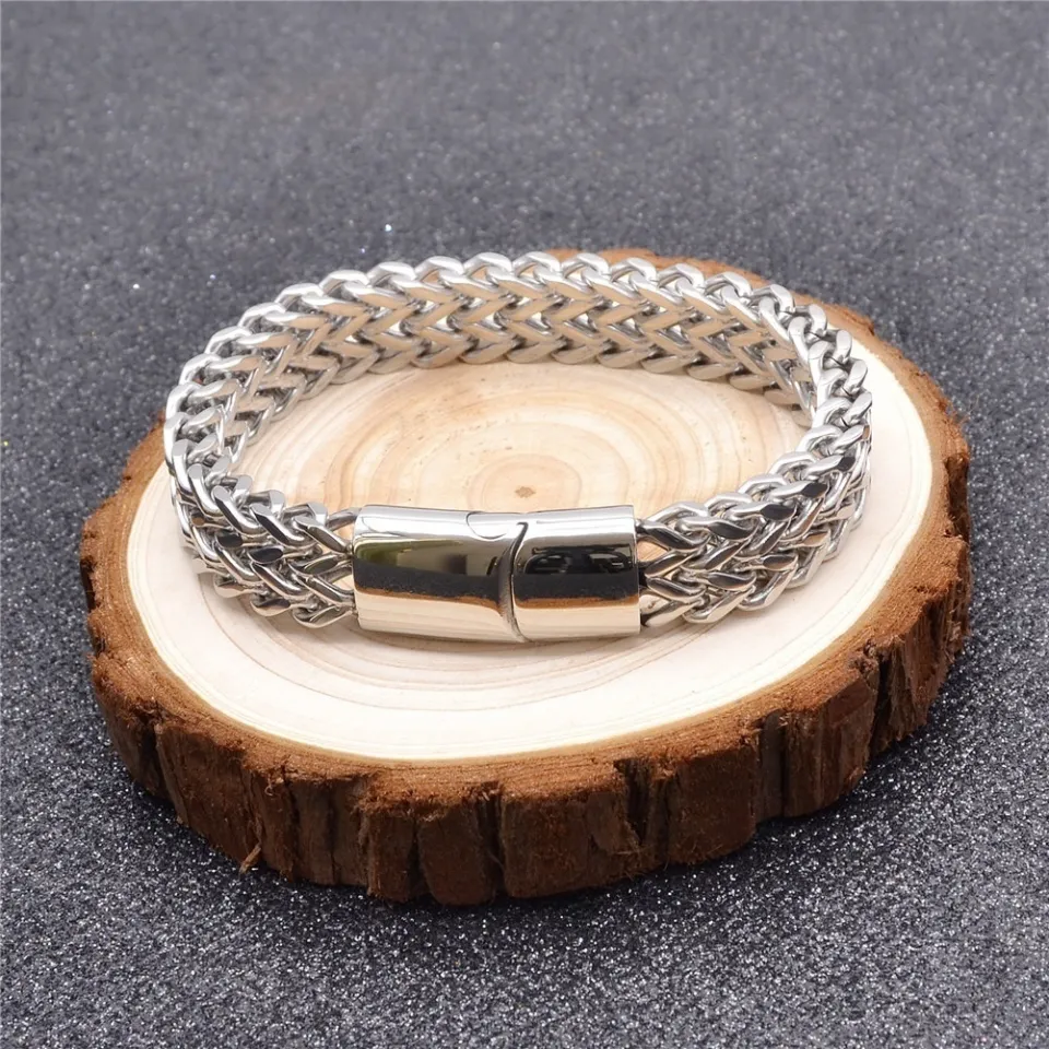 Mens hot sale bracelets silver