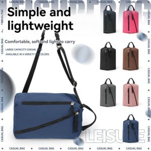 CRNGW Large Capacity Yoga Fitness Handbag 3IN1 Lightweight Sports Shoulder Bag Portable Wear-resisting Solid Color Chest Bag Men Women Training