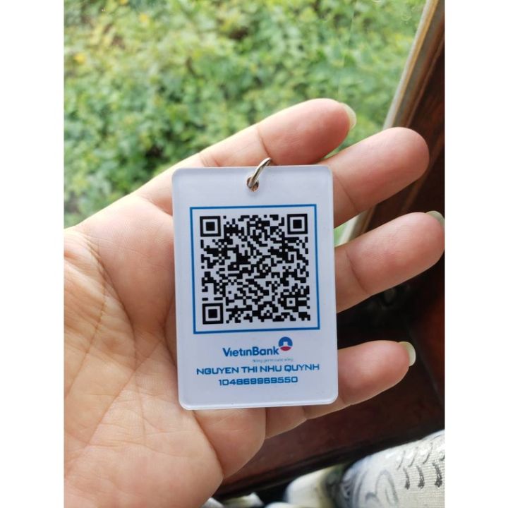 Móc khóa mã Qr code tiện lợi kích thước 6cm nhỏ gọn tiện lợi chất liệu ...