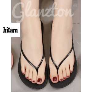 SANDAL JELLY / KARET  WANITA JEPIT KECIL GLANZTON 1870 / SANDAL WANITA JEPIT  TERBARU MODEL KEKINIAN SANDAL RUMAH KARET LENTUR HARGA MURAH PROUK IMPORT