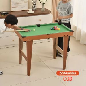 Mini billiard table for Kids wooden with tall feet pool table set taco billiards billiard table set