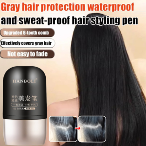 Waterproof And Sweat-proof Hair Dye Pen 2 in 1 Hair Dye Comb Cover Gray Hair Hairline Powder Filling Pen