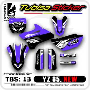 Decal Yamaha YZ 85 New Full Body - Stiker Striping Variasi Yamaha YZ 85 New .TBS.13