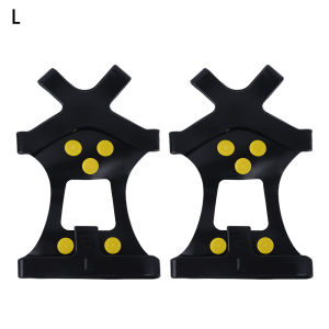 ขายดีสตั๊ดป้องกันการลื่นไถลแผ่นยางรองกันลื่น10เม็ดสำหรับฤดูหนาวกันลื่นรองเท้าพื้นตะปูยึดหิมะที่คลุมรองเท้าป้องกันความหนาวเย็นปีนเขากลางแจ้ง