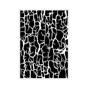 Textured Stamping Template for Art Projects Reusable Plastic Embossing Plate Crafting Accessory