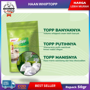 HAAN WHIPTOPP (50gr) Beverage & Dessert - Whip Cream Topping - Bubuk Krim