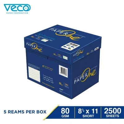 Veco PaperOne 80gsm (Available size:Short A4 & Long) 5reams/box