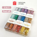 MINISO Kutek Peel Off 2IN1 Cat Kuku Halal Nail Polish Tidak Beracun. 
