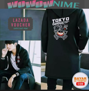 ANIME ANAK JUBAH TOKYO GHOUL - JAKET HOODIE JAKET SWEATER - 3-6th 6-10th 10-13th 13-16th - NARUTO SASUKE ITACHI - ONE PIECE - KANEKI - Attack on Titan Shingeki no Kyojin - SAO Sword Art Online - Cotton Fleece - SD SMP SMA - COWO / CEWE
