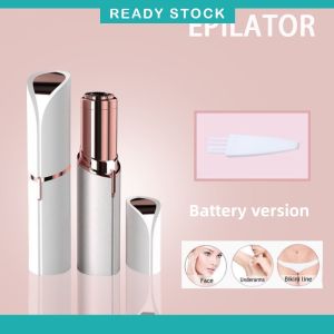 【ready stock】Electric Eyebrow Trimmer Electric hair remover for women eyebrow trimmer lipstick shaver USB charging for women whole body hair remover waterproof hair remover hair remover电动修眉器修眉刀 Mini electric female underarm hair remover