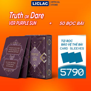 Bộ bài Truth Or Dare Ver Purple Sun Việt Hóa 50 lá phong cách Tarot Drinking Game Thách hay Thật chơi cùng bạn bè