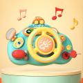 Electric Steering Wheel Early Education Sounding Driving Car Game No Toxic Stroller Driving Musical Toys for Boys Girls. 
