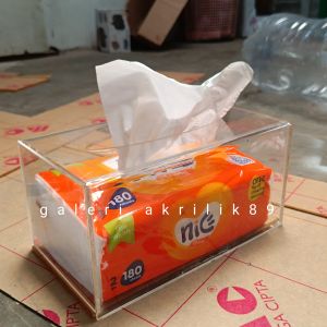 Akrilik Kotak Tisue Akrilik Murah Bening