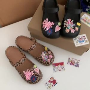 [Free Shipping] Ballet-Style Clogs For Women Cute Eva Flat Sandals Suitable For Outdoor Wear Beach And As Slip-On Sandals With A Closed Toe Design