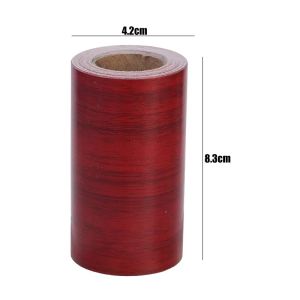 Waterproof Wood Grain Door Frame Sticker Self-adhesive Wallpaper Cabinets Repair Tape Edge Furniture Patches Hole Cover Sticker