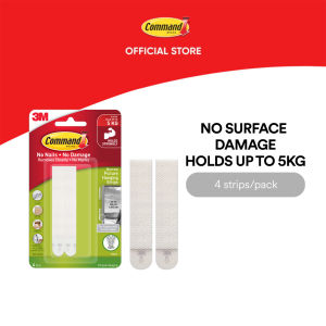 3M™ Command™ Narrow Picture Hanging Strips 17207 No Surface Damage Holds Up to 5kg 4 pcs/pack For picture hanging