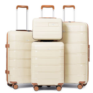 SEA CHOICE Koper Set 12+20+24+28 in Kabin PP FIBER Hardcase Classic Large Bagasi Travel TasTSA Lock