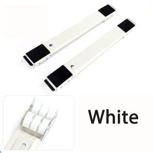 Heavy Duty Adjustable Washing Machine Metal Stand Base With Movable Roller Support Feet 200KG Max Load Bearing Universal Mobile Lifting Rack For Fridge Dryer Washer Home Large Household Furniture Appliance