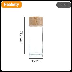 【2-3 days delivery】 20 25 30ml Mini Glass Bottle For Coffee Concentrate Milk Juice Leakproof Bottle With Lid Mason Jar Portable Empty Jar