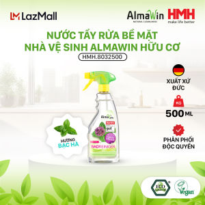 Nước tẩy rửa bề mặt nhà vệ sinh Almawin Hữu Cơ Hương Bạc Hà 500ml HMH.8032500