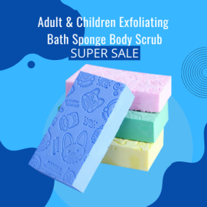 Adult & Kids Exfoliating Bath Sponge Body Scrub