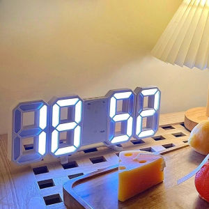 Đồng Hồ LED 3D Để Bàn Treo Tường Thông Minh Smart Clock Đa Chức Năng